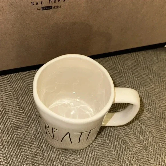 Rae Dunn White Ceramic Coffee/Tea Mug/Cup CREATE - Picture 2 of 4